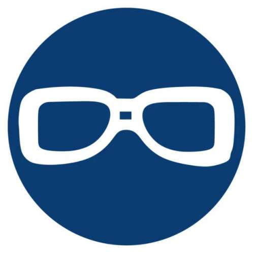 Wear Eye Protection – MV1 – ABS – 190